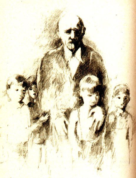 Obraz: Janusz Korczak, portret